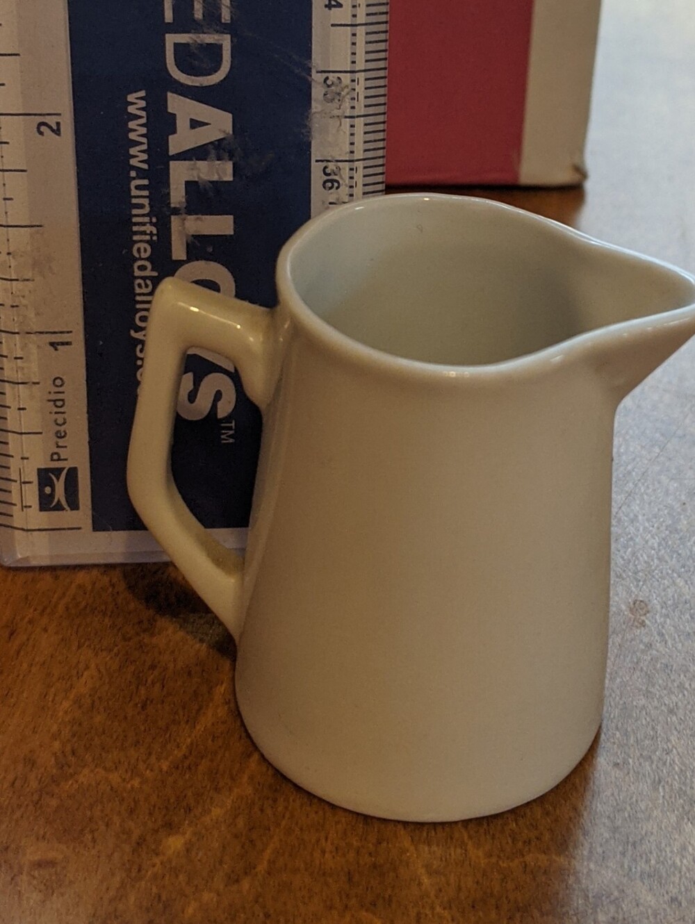 Vintage White Ceramic Creamer Pitcher - Home Kitchen